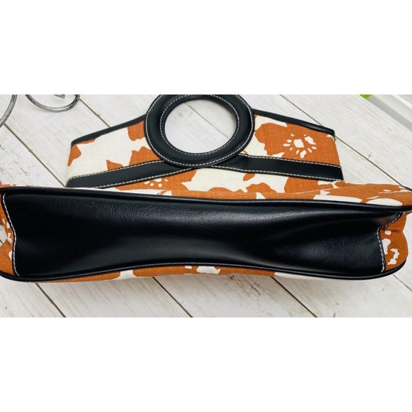 Old Navy Floral Clutch - Orange and Black - Picture 10 of 10